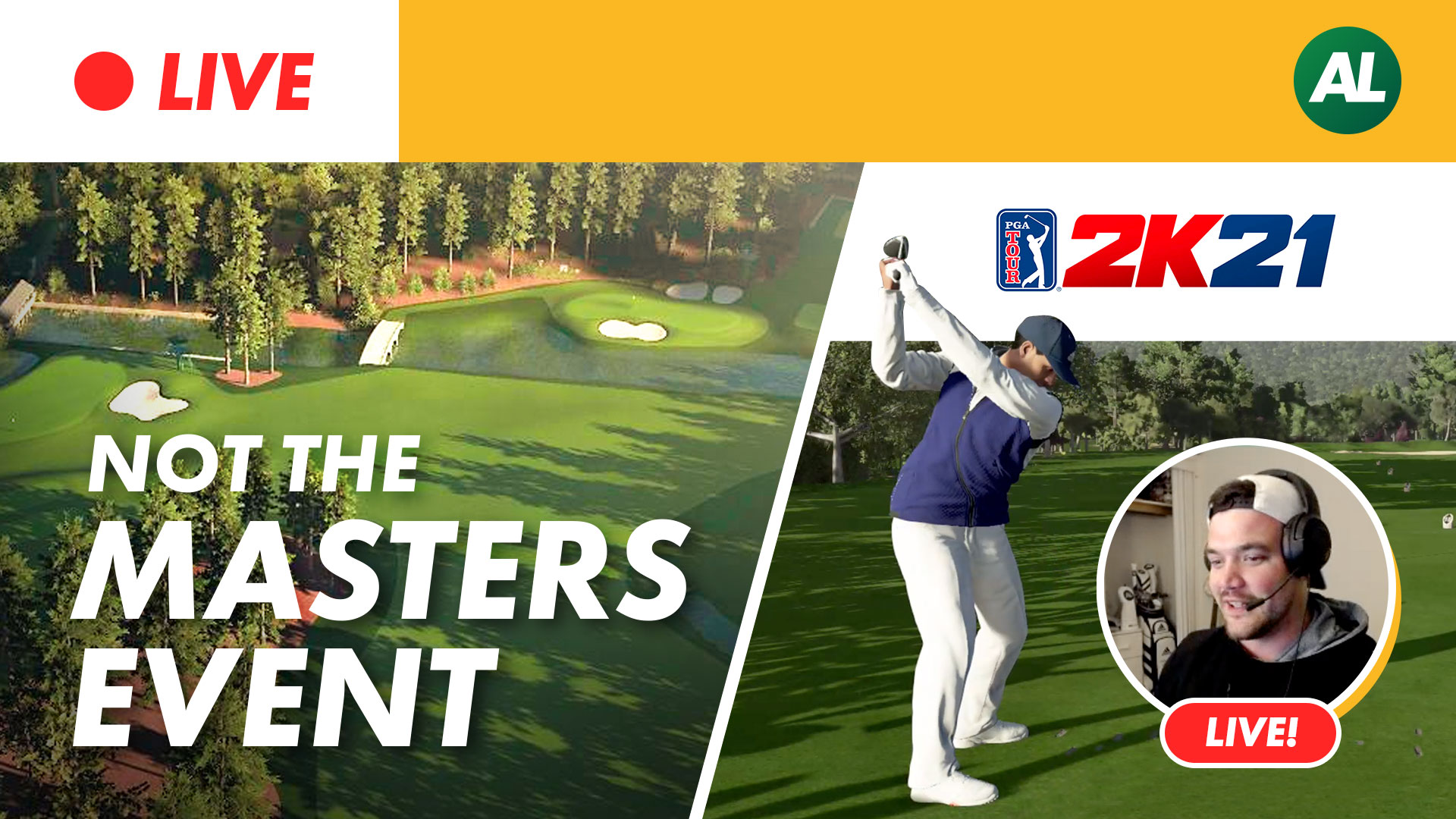 PGA TOUR 2K21 Masters 2020 Special Event – LIVE STREAM on YouTube